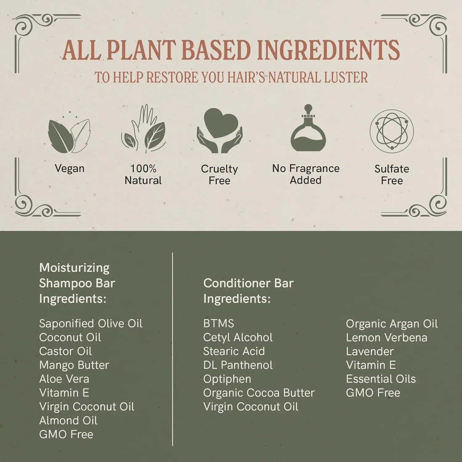 J.R.LIGGETT’S Shampoo Bars and Conditioner Set - Conditioner Bar 1.75Oz + Two Moisturizing Formula Shampoo Bars 3.5Oz - All-Natural Ingredients for Hair Clean, Soft, Tangle-Free - Made in the USA