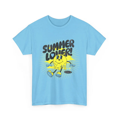 Summer Lover Unisex Heavy Cotton Tee, Beachwear, Summer Clothing, Casual Wear, Festival Outfit, Gift for Him, Gift for Her