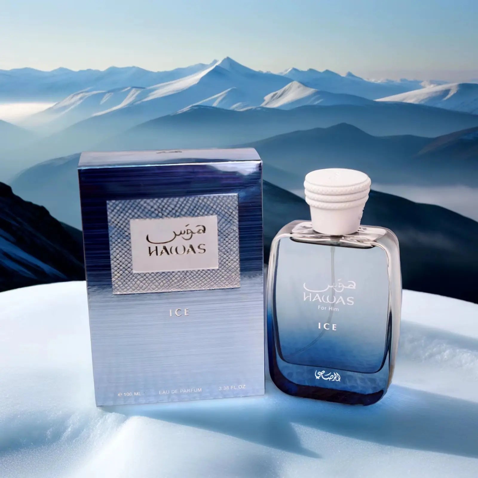 RASASI Hawas Ice Eau De Parfum Spray for Men Cologne 3.4 Oz Ideal Christmas Gifts for Lover Makeup & Perfume