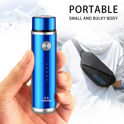 Mini Electric Shavers Portable Electric Cordless Pocket USB Rechargeable Wet and Dry Use Men'S Bikini Shavers Shaving Compatible with Machine for Men 220V Hc4250 Shortcut Razors for Men One Hair Trim