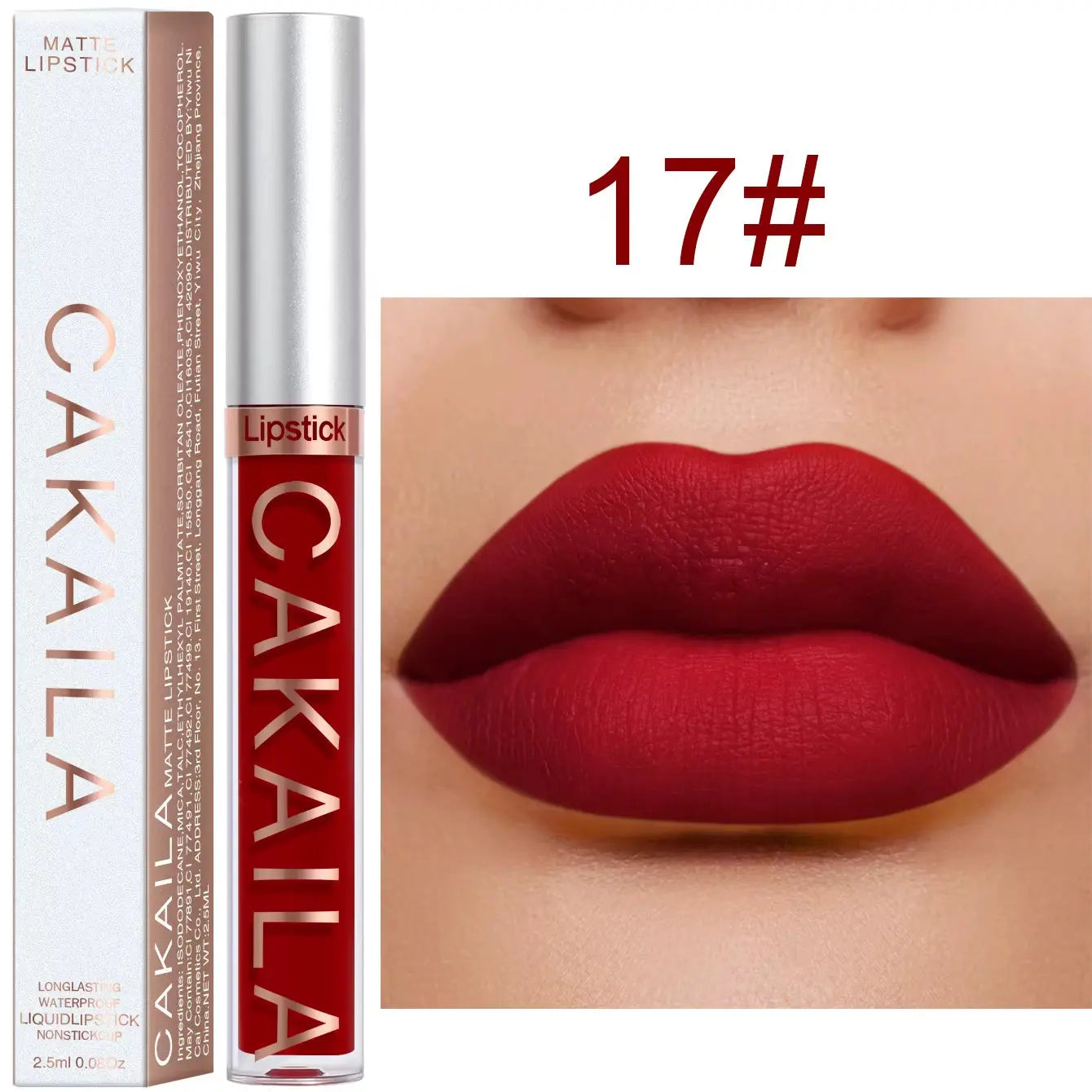 18 Color Lipstick Matte Non-Stick Cup Waterproof Lip Gloss