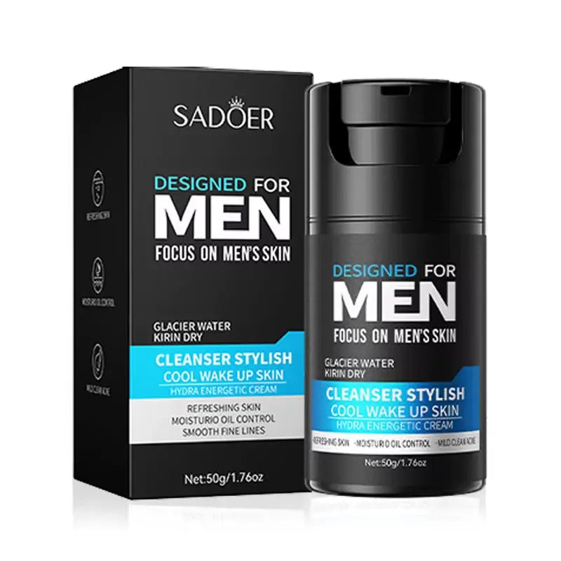 Men'S Skin Care Sets Moisturizing Face Cream Facial Mask Lip Balm Sunscreen Facial Cleanser Eye Cream Men Skin Care Kit