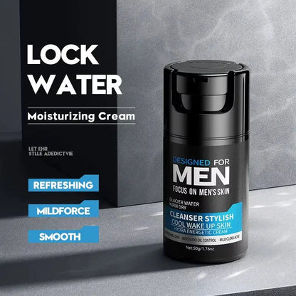 Men'S Skin Care Sets Moisturizing Face Cream Facial Mask Lip Balm Sunscreen Facial Cleanser Eye Cream Men Skin Care Kit