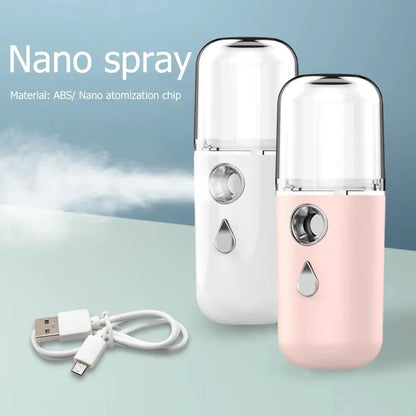 Mini 30Ml Humidifier Diffuser Nano Face Spray USB Facial Body Nebulizer Steamer Moisturizing Humidifier Skin Care